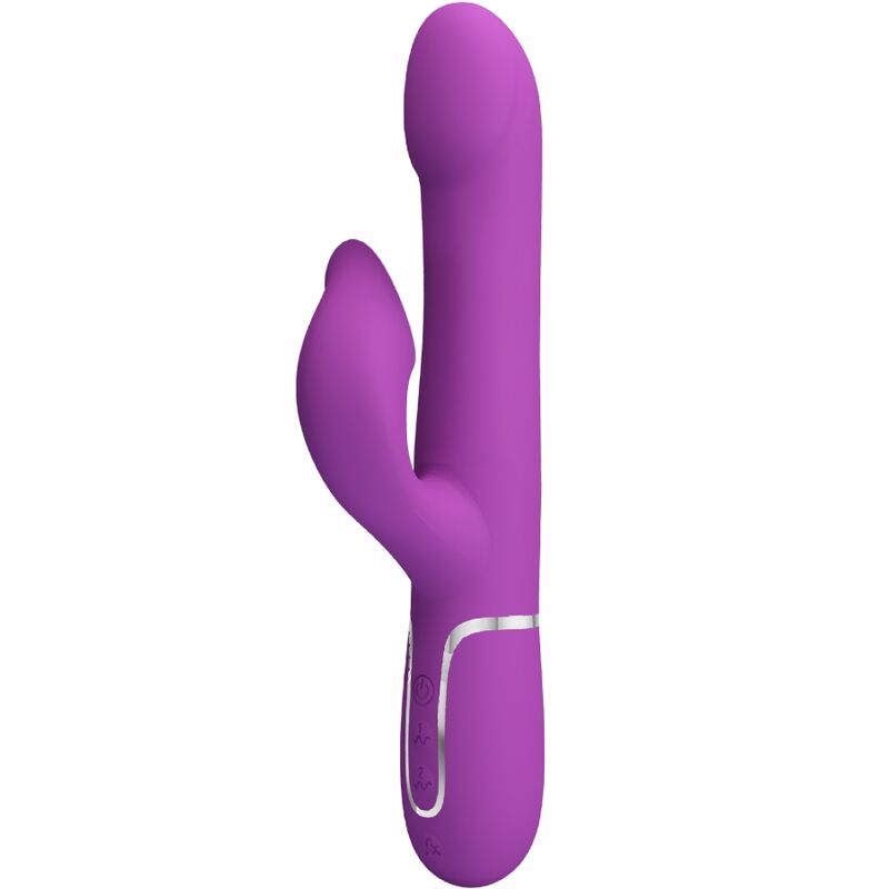 Vibrador E Estimulador Multifuncional 4 Em 1 Roxo - Pretty Love