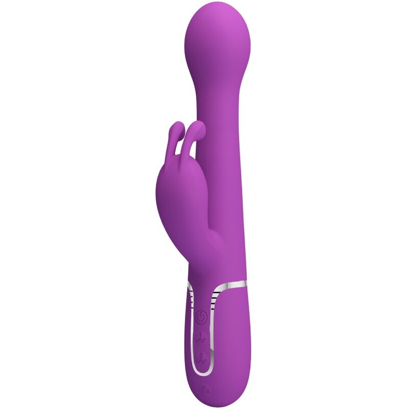 Dejon 3 Em 1 Multifuncional Rabbit Vibrador Roxo - Pretty Love