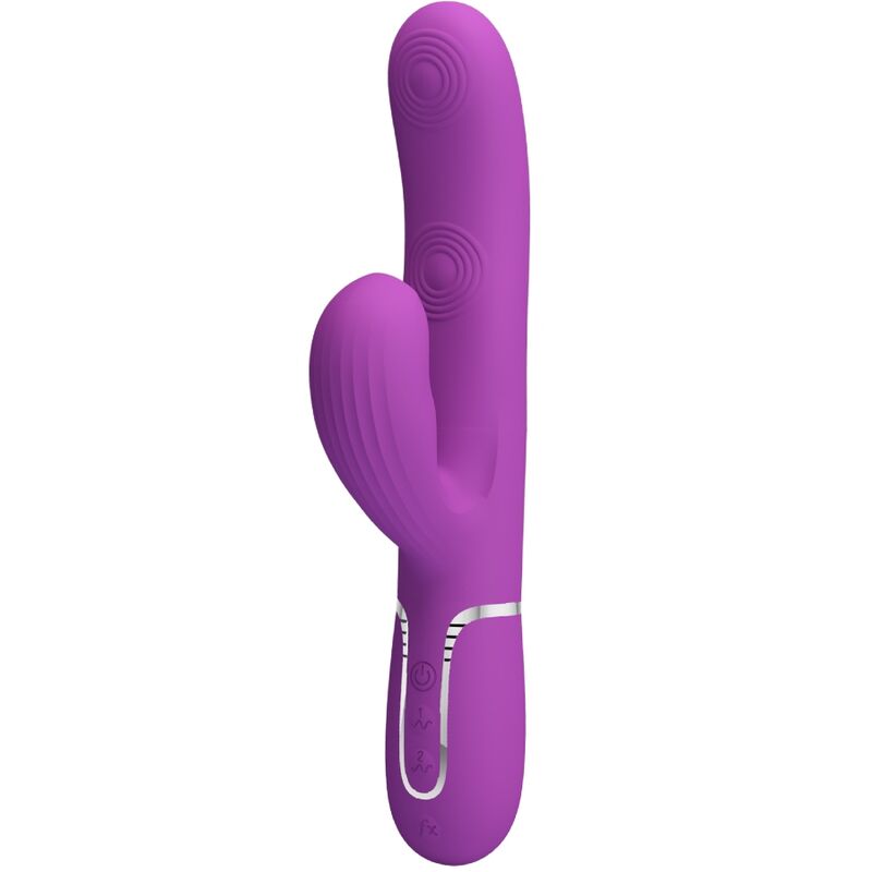 Perlita 3 Em 1 Multifuncional Coelho Vibrador Roxo - Pretty Love