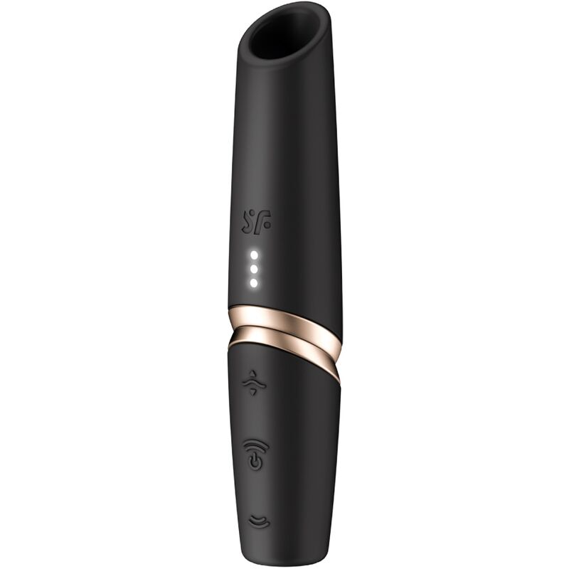Estimulador De Clitóris Perfect Kiss Wave Preto / Dourado - Satisfyer