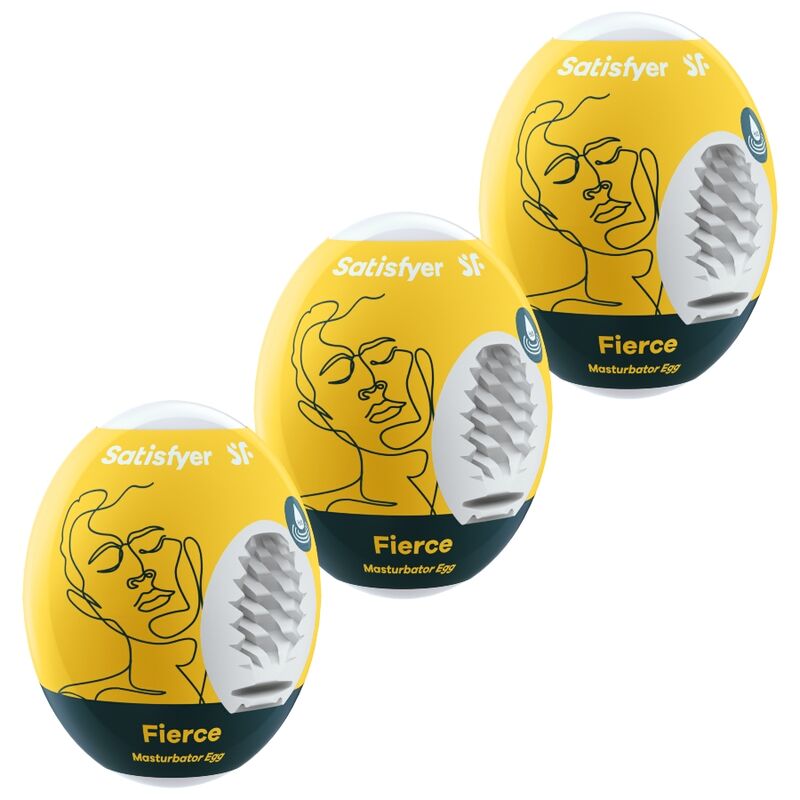 3 Ovos Masturbadores Fierce - Satisfyer