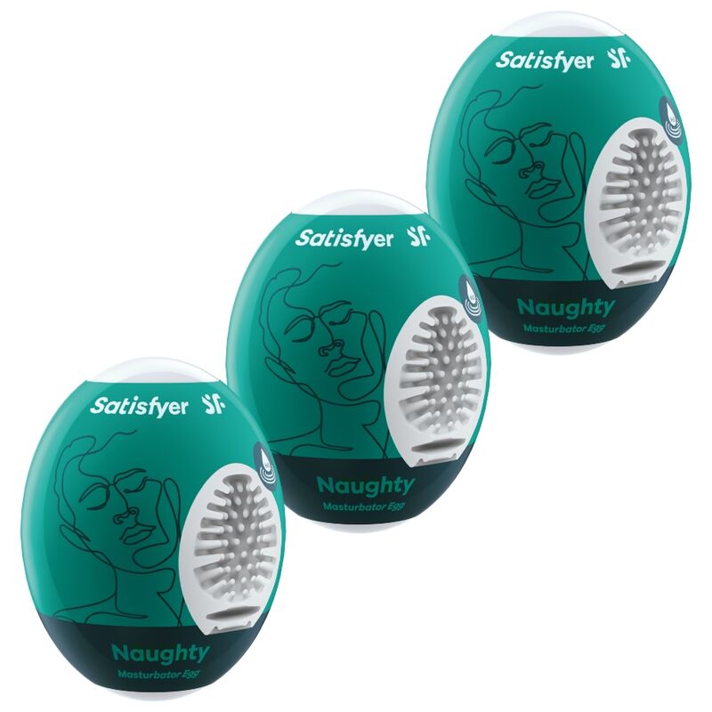 3 Ovos Masturbador Naughty - Satisfyer