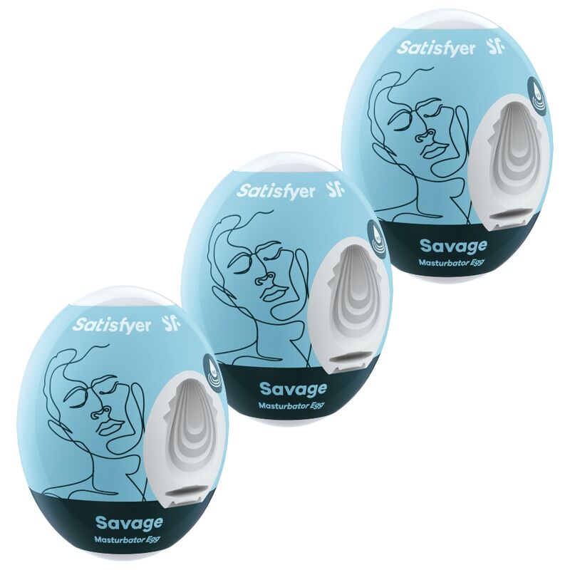 3 Ovos Masturbador Savage - Satisfyer