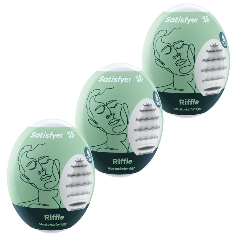 3 Ovos Masturbador Riffle - Satisfyer
