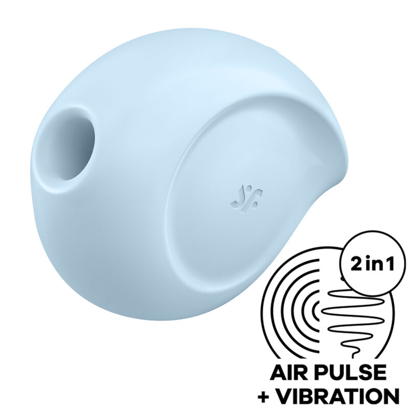Estimulador De Pulso De Ar Sugar Rush E Vibrador Azul - Satisfyer