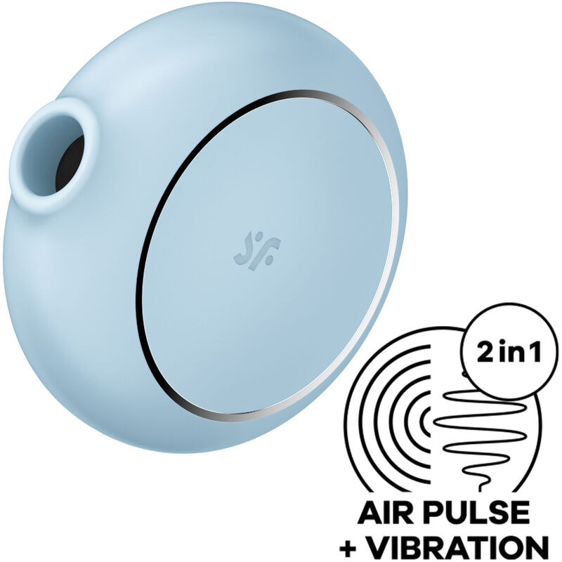 Pro To Go 3 Estimulador E Vibrador De Pulso De Ar Duplo Azul - Satisfyer