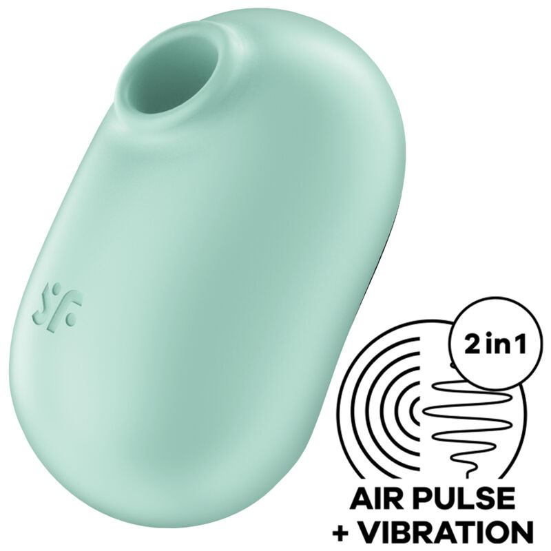 Pro To Go 2 Estimulador E Vibrador De Pulso De Ar Duplo Verde - Satisfyer