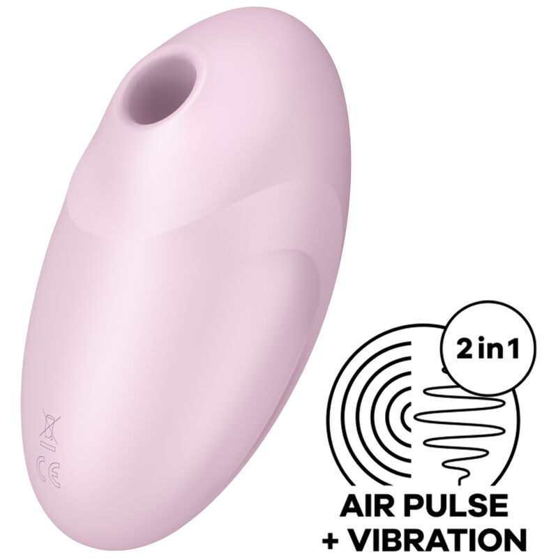 Estimulador E Vibrador De Pulso De Ar Vulva Lover 3 Rosa - Satisfyer