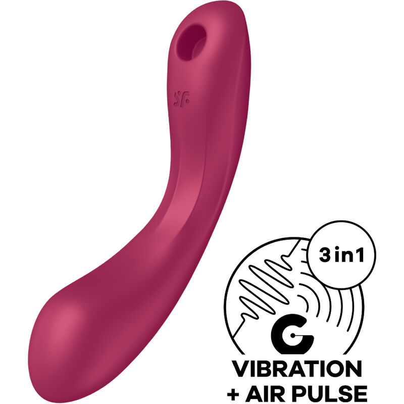 Curve Trinity 1 Air Pulse Vibration Vermelho - Satisfyer