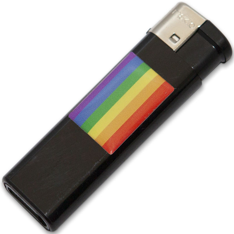Preto Mais Claro Com Bandeira Lgbt - Pride