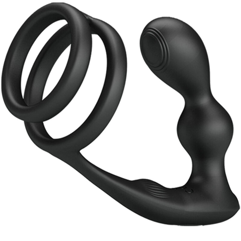 Anel Para Pênis Marshall Com Plug Anal Vibratório Com Controle Remoto - Pretty Love