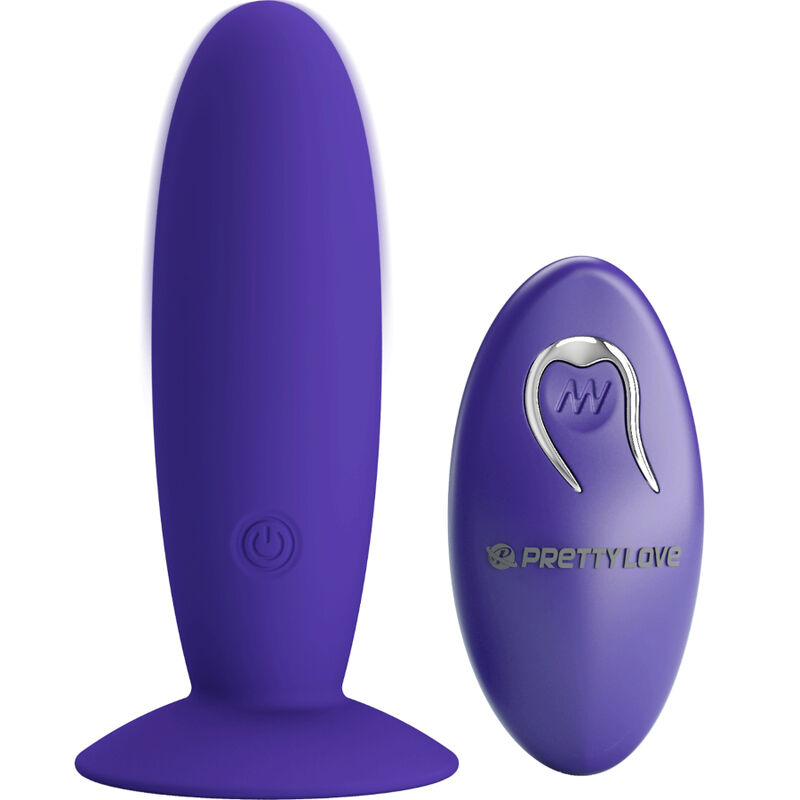 Juventude Plug Vibrador Anal Controle Remoto Violeta - Pretty Love