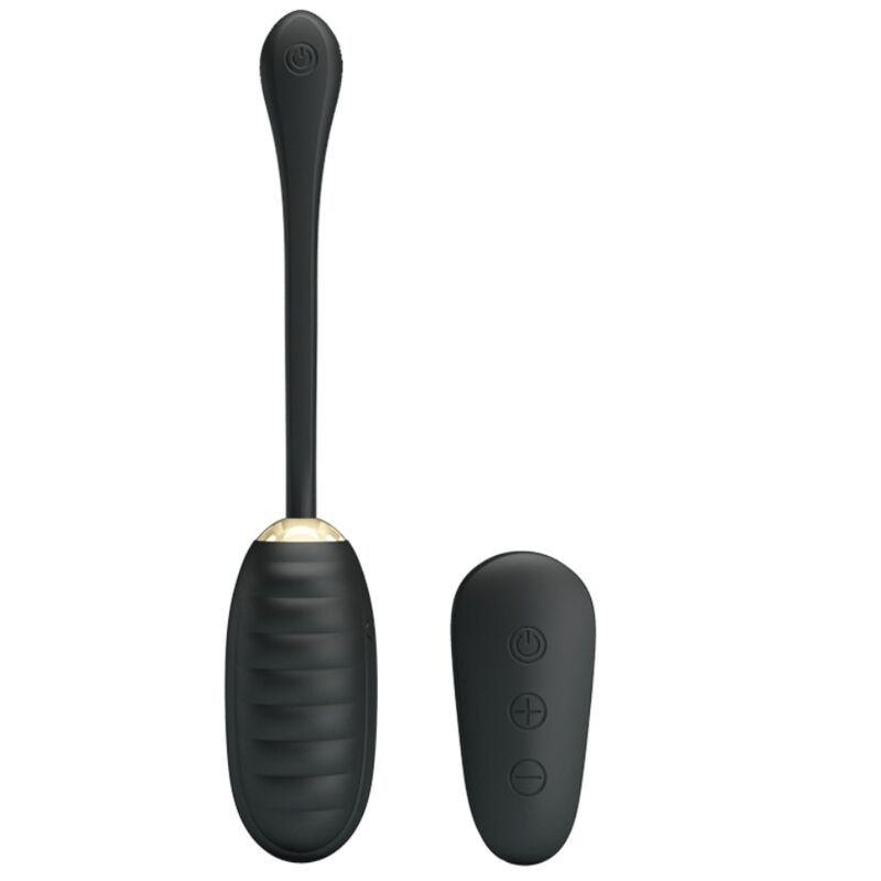 Doreen Luxury Recarregável Vibrador Ovo Preto Controle Remoto - Pretty Love