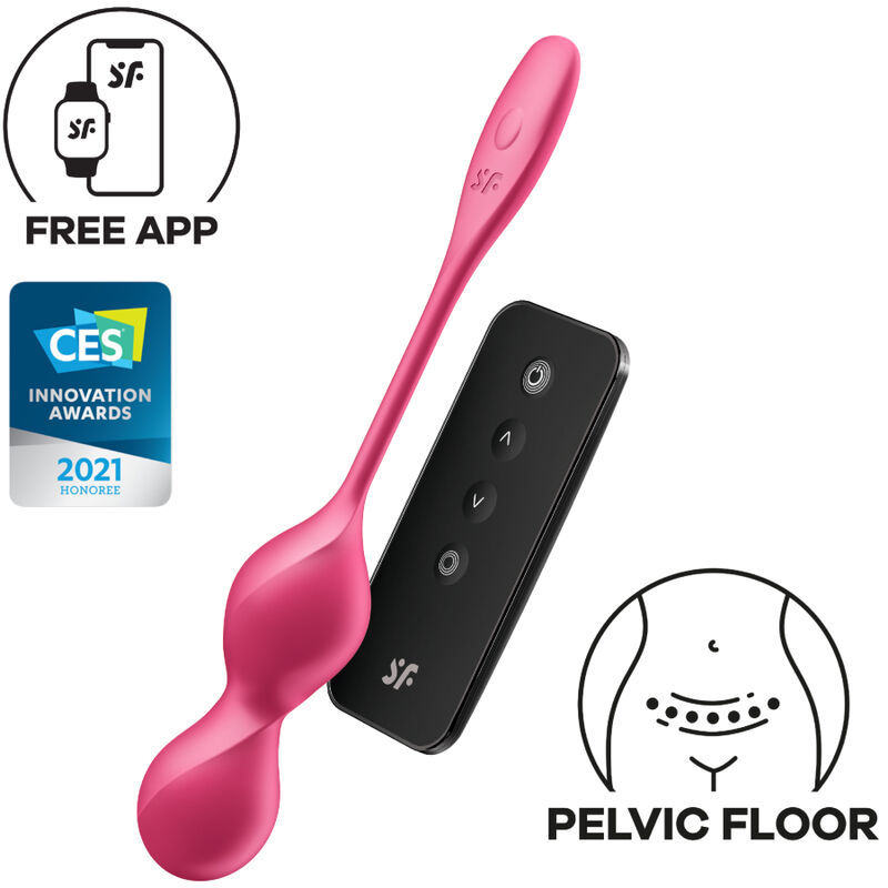Love Birds 2 Bolas De Kegel Vibrantes + Aplicativo Gratuito - Satisfyer