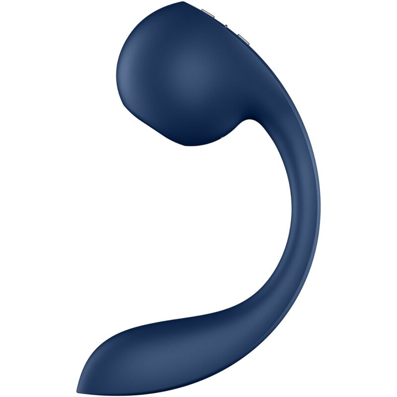 Pro+ Wave 4 Estimulador De Ponto G E Air Pulse Aplicativo Gratuito Azul Escuro - Satisfyer
