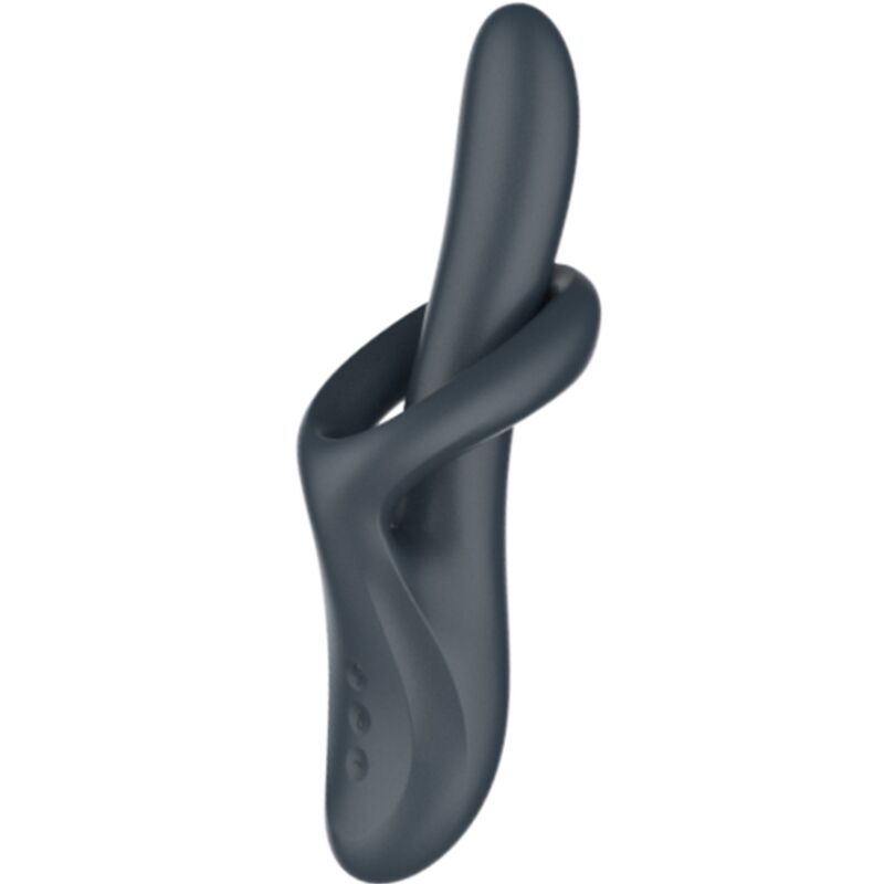 Heat Flex 4 Vibrador De Efeito Térmico 12 Vibrações Cinza - Satisfyer