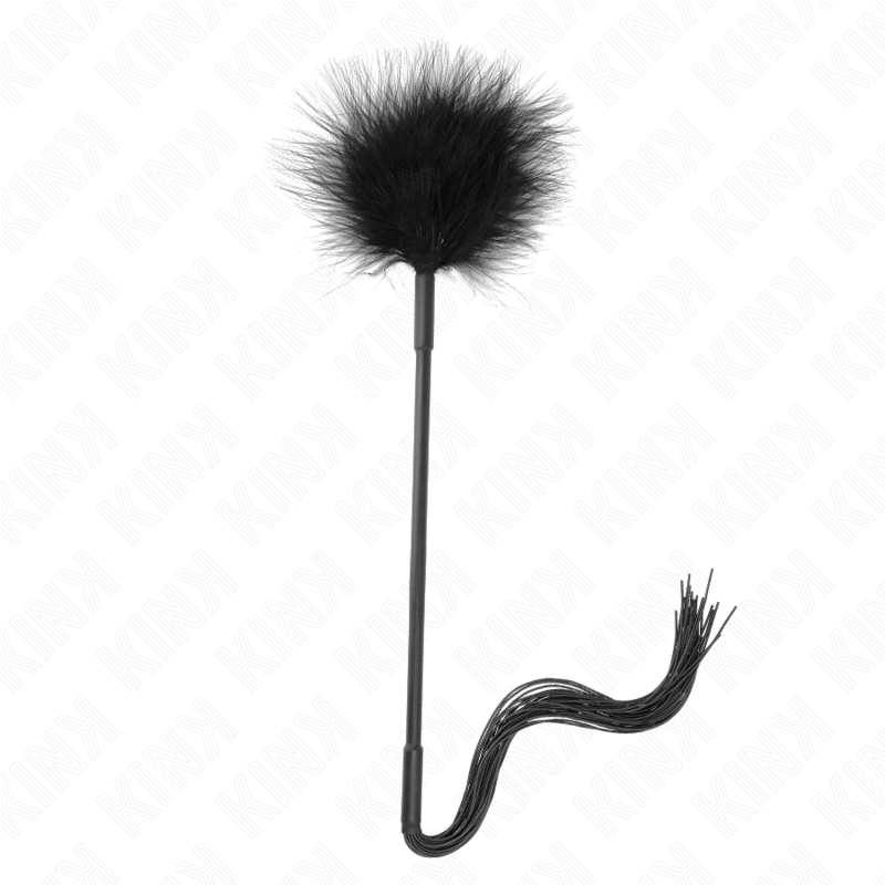 Chicote De Silicone Com Penas Para Cócegas 47 Cm - Kink