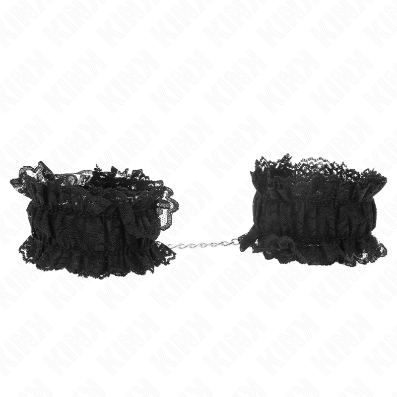 Retenções De Pulso Elásticas De Renda Negro - Kink