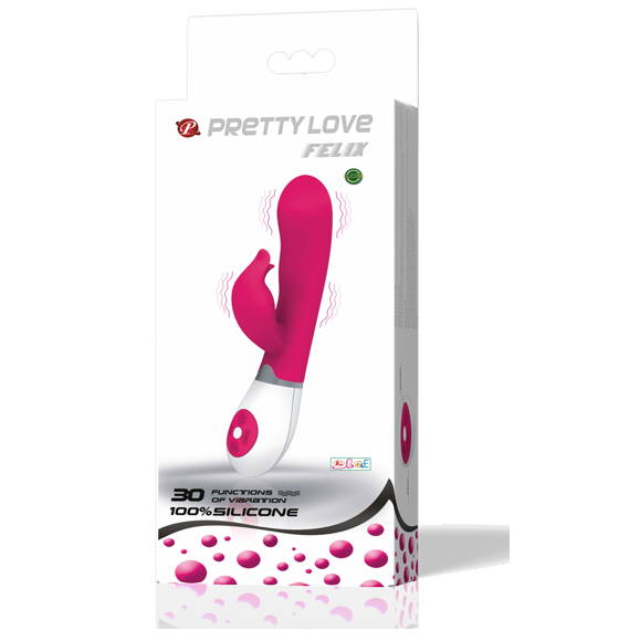 Vibrador Com Estimulador Felix - Pretty Love