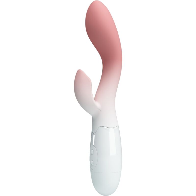 Vibrador Brilhante Do Ponto G + Estimulador De Clitóris 30 Vibrações Rosa - Pretty Love