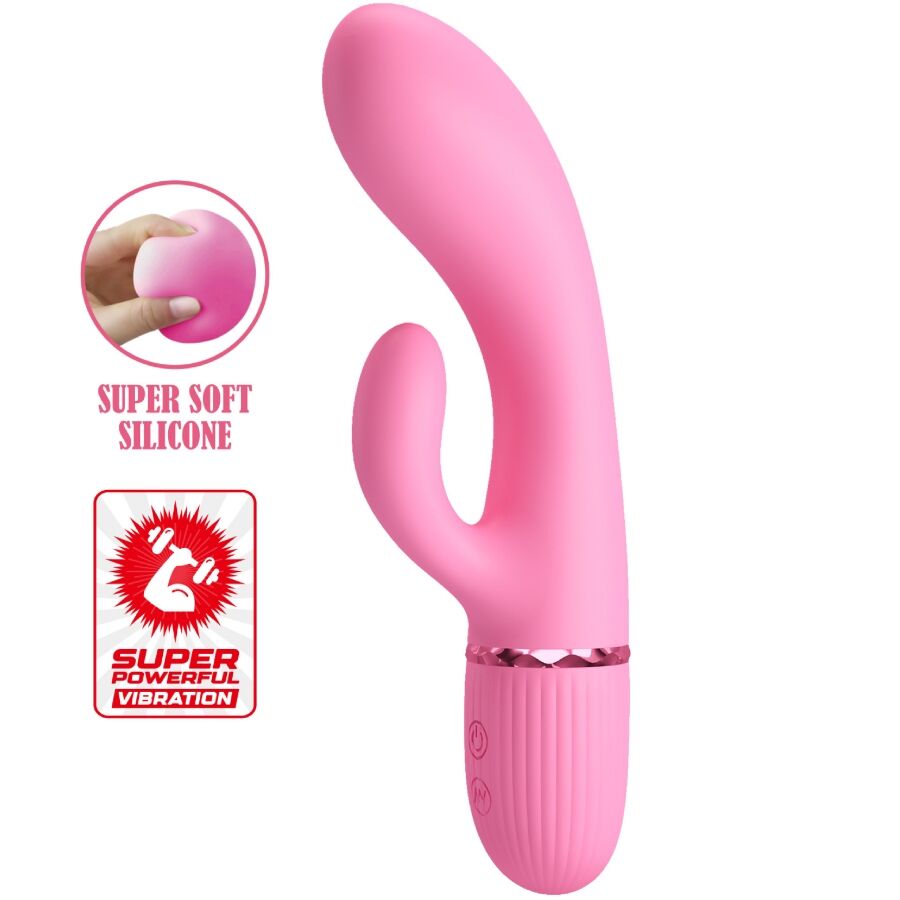 Marski Rabbit Vibrador E Ponto G Rosa - Pretty Love
