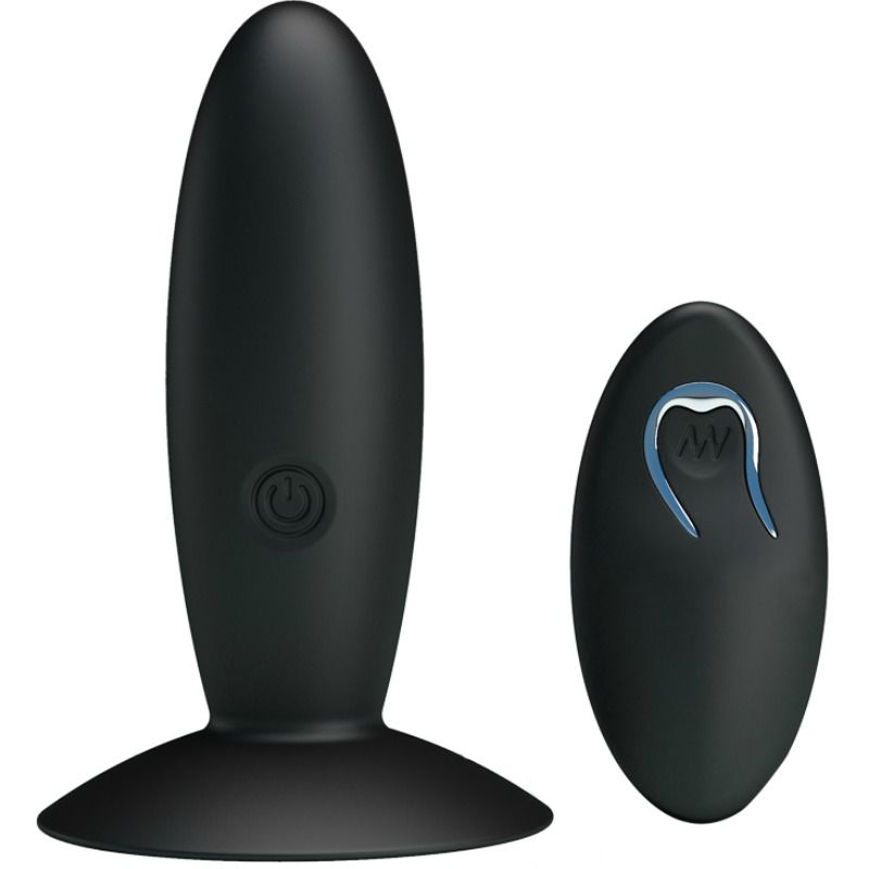 Plug Anal Recarregvel Com Vibrao E Controle - Pretty Love